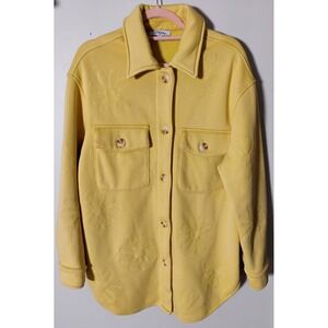 Polagram Yellow Floral Oversized Shacket M